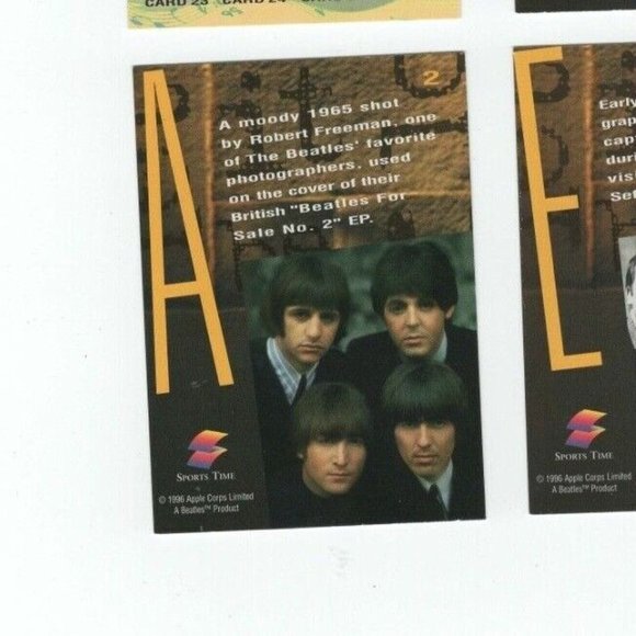 4 Mint Condition Apple Corps LTD Sports Time Inc Vintage 96 Beatles Trading Card - Picture 7 of 10